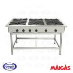 Anafe 6 Platos 43x43 cms. Maigas