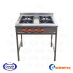 Anafe a Gas 4 Platos Alto 30×30 cms. Gastromaq