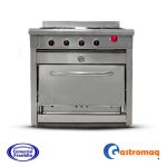 Cocina Industrial 4 Platos Con Horno Gastromaq