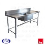 Lavafondos 1 Depósito Doble Secador 1400x60 cms. ITA