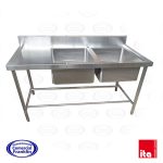 Lavafondos 2 Depósitos Secador Izquierdo 190x60 cms. ITA