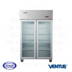 Refrigerador Industrial 2 Puertas Vidrio 1000 Frío Forzado Ventus