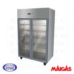 Congelador Industrial 1000 Lts. 2 puertas de Vidrio (0ºC a -18ºC)