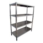 Estantería Lisa Acero Inoxidable 150 cms