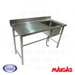 Lavafondos 1 Depósito Con Secador Izquierdo 140 cm. Maigas