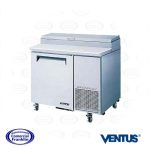 Mesón Preparacion Pizza 1 Puertas Acero Inoxidable 396 Lts. Ventus