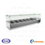 Salsera Sobremesa 1.5 mts. 6 Depósitos GN 1/3x5+GN1/2x1 Gastromaq