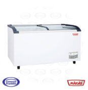 Congeladora 562 Lts. Isla Vidrio Curvo Maigas