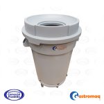 Contenedor de basura 120 lts. con tapa embudo Gastromaq