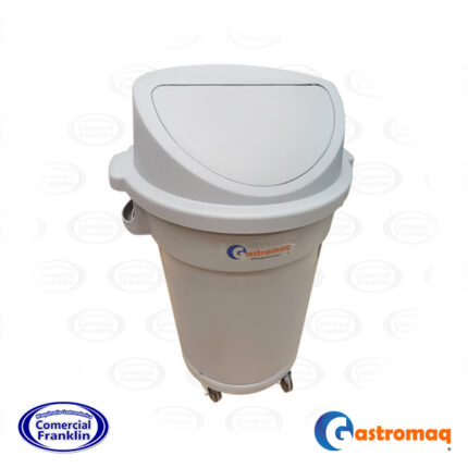 Contenedor de basura 120 lts. con tapa push Gastromaq