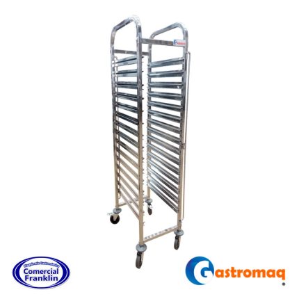 Carro bandejero 15 niveles acero inoxidable 1-1 gn (15 gn) Gastromaq