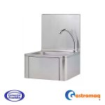 Lavamanos Mural Acero Con Respaldo Push Gastromaq