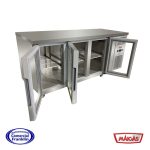 Mesón Bajo Refrigerado 3 Puertas Vidrio Abatibles 545 lts. Maigas