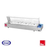 Baño María 4 Depósitos 1/2 Vidrio Recto ITA