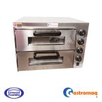 Horno Pizza Eléctrico Dos Cámaras 590x570x440 mm. Gastromaq