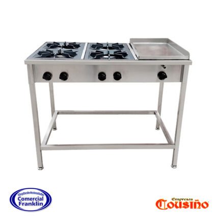 Cocina Anafe 6 Platos Con Churrasquera Certificada Cousiño