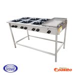 Cocina Anafe 6 Platos Con Churrasquera Certificada Cousiño - Imagen 2