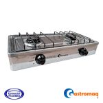 Cocina 2 Platos Acero A Gas Gastromaq