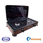 Cocina 2 Platos Acero Con Tapa Gastromaq