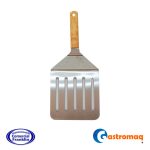 Espátula Acero Cuadrada 25 cm. Mango Madera Gastromaq