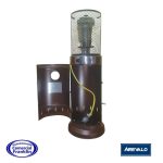 Estufa De Patio Baja Marrón Arevalo - Imagen 2