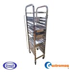Carro Bandejero 15 Niveles Acero Inoxidable 33x54 cm. Gastromaq