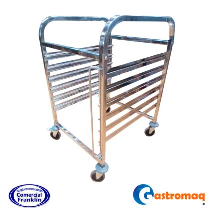 Carro Bandejero 6 Niveles Acero Inoxidable 1/1GN (6GN) Gastromaq