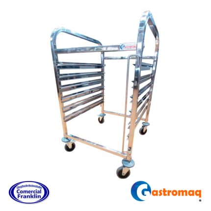 Carro Bandejero 6 Niveles Acero Inoxidable 2x1/1GN (12GN) Gastromaq