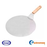 Espátula Acero Redonda 25 cm. Mando Madera Gastromaq