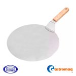 Espátula Acero Redonda 30 cm. Mango Madera Gastromaq