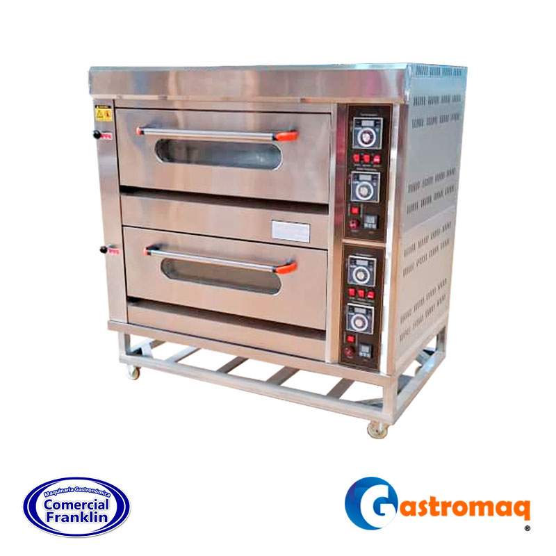 Horno-De-Piso-2-Cámaras-a-Gas-Bandeja-40x60-cm.-Gastromaq-2 Horno De Piso 2 Cámaras a Gas Bandeja 40x60 cm. Gastromaq - Imagen 1