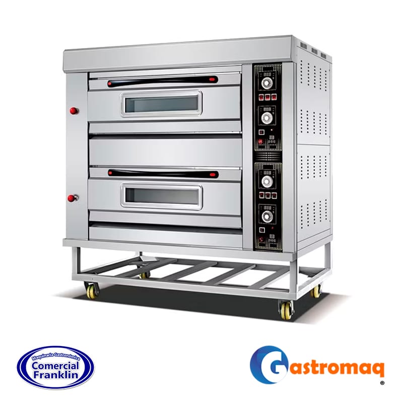 Horno-de-Piso-2-Cámaras-Bandeja-58x68-cm.-Gastromaq Horno de Piso 2 Cámaras Bandeja 58x68 cm. Gastromaq - Imagen 1