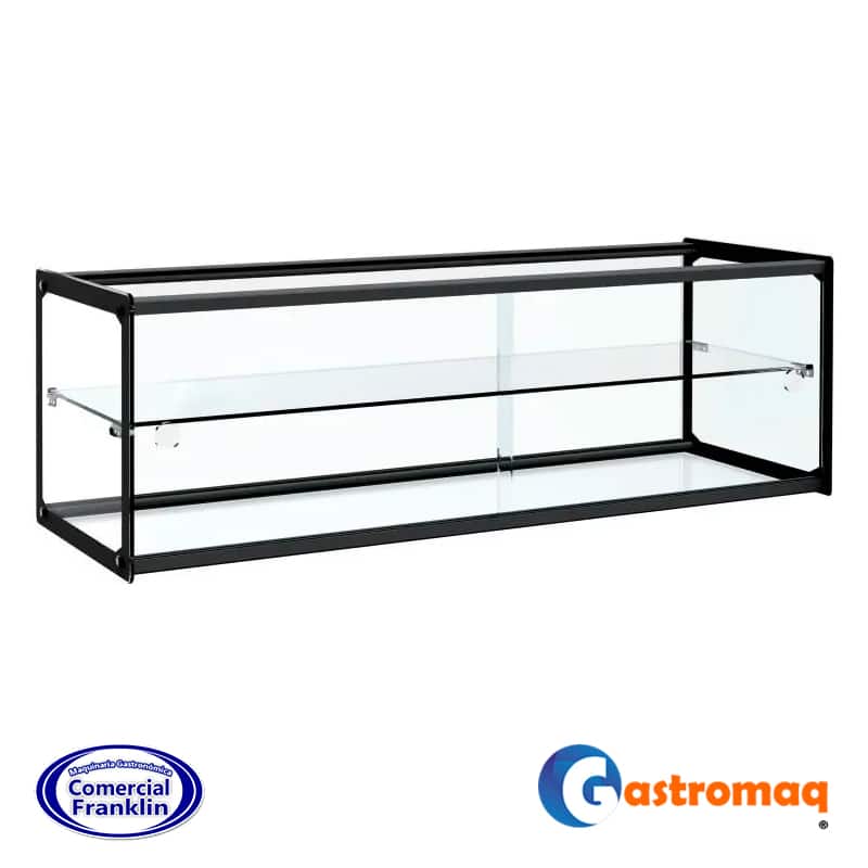 Vitrina-Exhibición-Neutra-71L-2-Niveles-92x35x31cm Vitrina Exhibición Neutra 71L / 2 Niveles 92x35x31cm. Gastromaq - Imagen 1