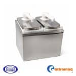 Dispensador Salsa Acero 2 Depósitos 4 lts. Toppo Gastromaq