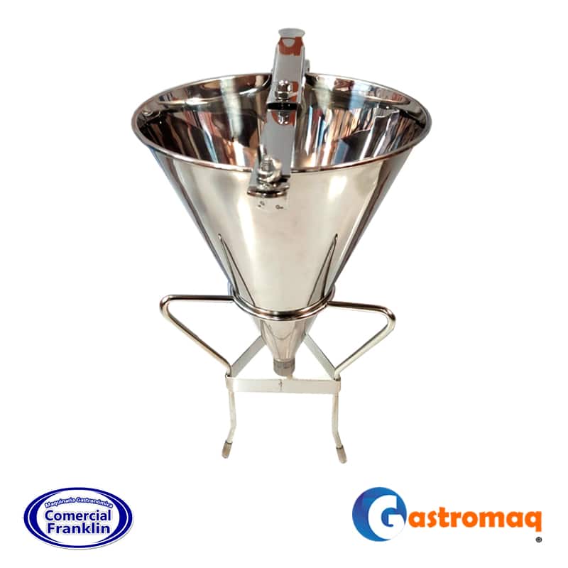 Embudo-Dosificador-Acero-Inoxidable-1.9-Lts.-Gastromaq Embudo Dosificador Acero Inoxidable 1.9 Lts. Gastromaq - Imagen 1