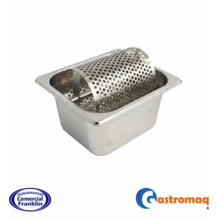 Dispensador De Salsa Con Bomba Acero 3 Depósitos 6 Lts. Gastromaq