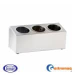 Soporte Organizador Para Cubiertos 3 Dépositos Acero Inoxidable Gastromaq