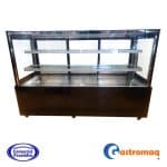 Vitrina Pastelera 3 Niveles Negra 1.8 mts. Cuadrada Gastromaq