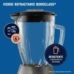 Licuadora 1.5 lts. Vaso Vidrio 6 Velocidades Más Pulso Oster - Imagen 3