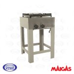 Anafe 1 Plato Doble Quemador Tipo Wok 43x43 cms. Maigas