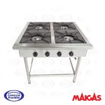 Anafe 4 Platos 43x43 Cms. Alto Maigas - Imagen 2