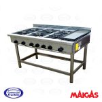 Anafe 6 Platos Con Churrasquera Maigas