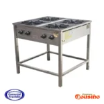 Anafe a Gas 4 Platos Alto 43×43 cm. Certificado Cousiño
