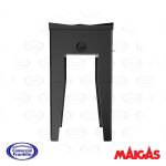 Anáfe negro 1 plato alto 43x43cms. Maigas - Imagen 2