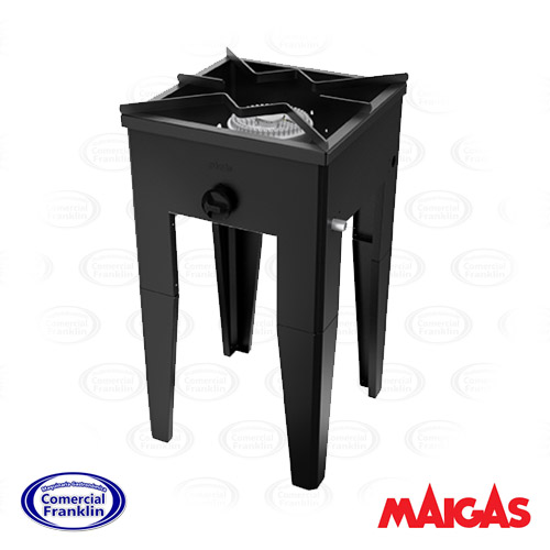 Anafe-negro-1-plato-alto-430x430-mm.jpg Anáfe negro 1 plato alto 43x43cms. Maigas - Imagen 1