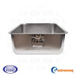 Asadera Con Asa 60x40x15 cms. Acero Inoxidable Gastromaq