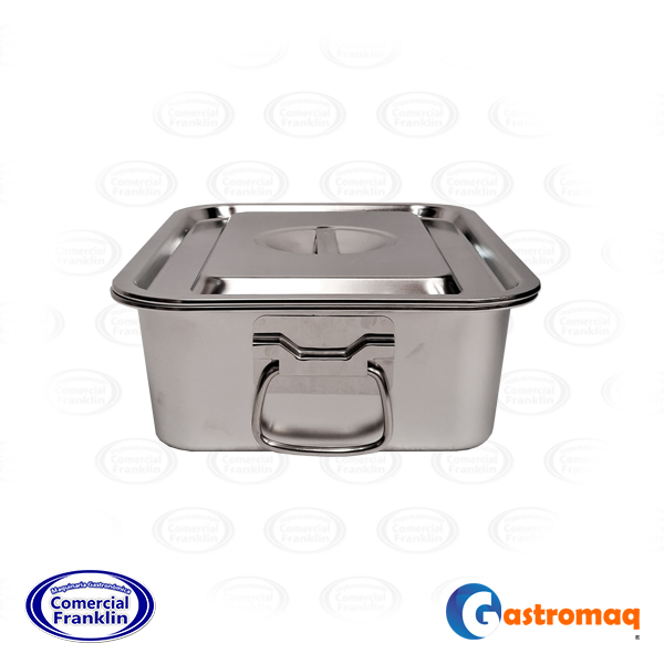 Asadera-Con-Asa-Tapa-36x27x10-cms.-Acero-Inoxidable-Gastromaq-2.jpg Asadera Con Asa Tapa 36x27x10 cms. Acero Inoxidable Gastromaq - Imagen 1