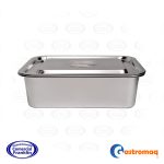 Asadera Con Asa Tapa 36x27x10 cms. Acero Inoxidable Gastromaq - Imagen 2