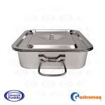 Asadera Con Asa Tapa 36x27x7 cms. Acero Inoxidable Gastromaq