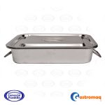 Asadera Con Asa Tapa 36x27x7 cms. Acero Inoxidable Gastromaq - Imagen 2